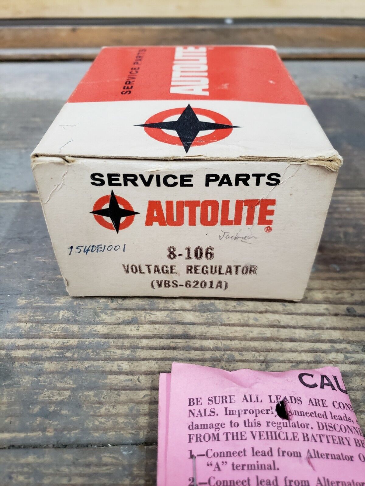 NOS NEW VBS-6201A Autolite 12V regulator for 1961 1962 Willy's 8-106 USA MADE
