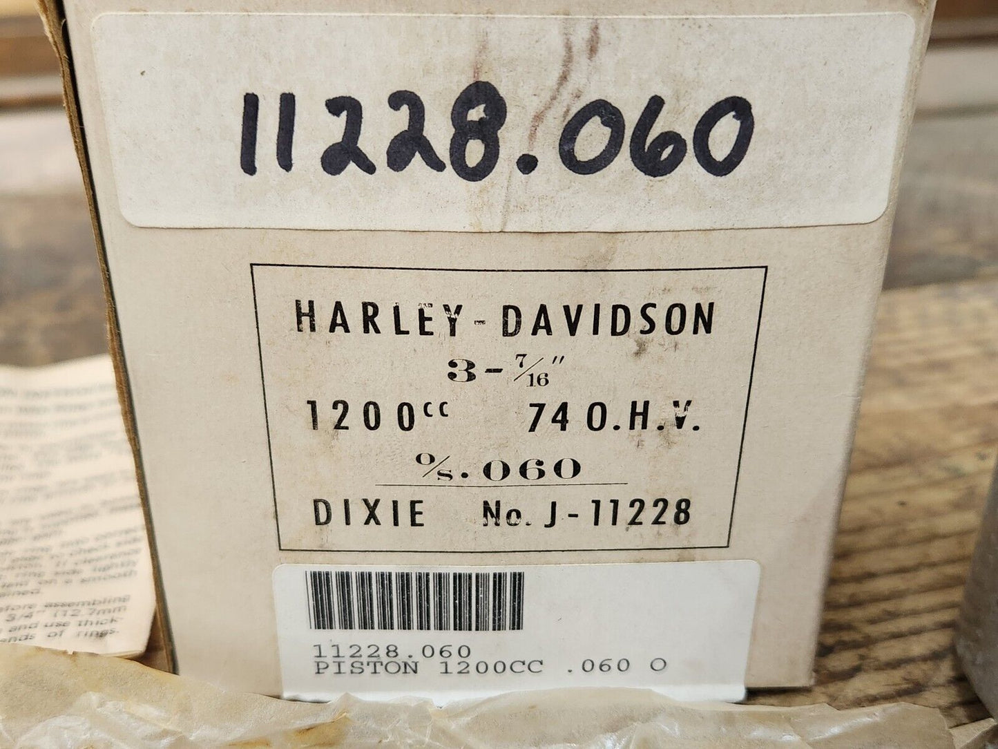 New 1941-up Harley 74" Knucklehead Panhead Shovelhead Piston Kit +.060 OS Japan