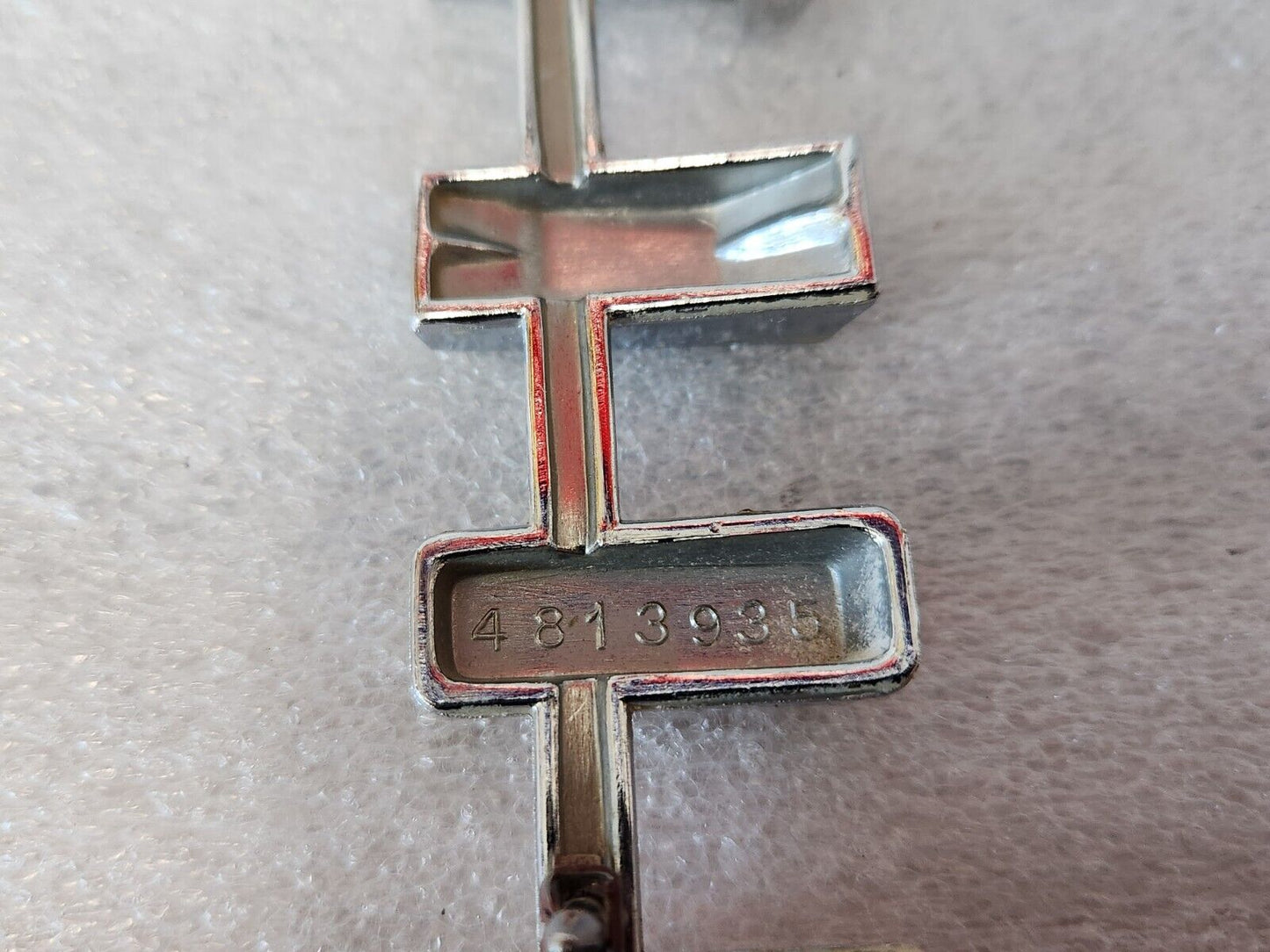 1961 61 OEM GM Pontiac Tempest Wagon Rear Door Gate Emblem 4813935