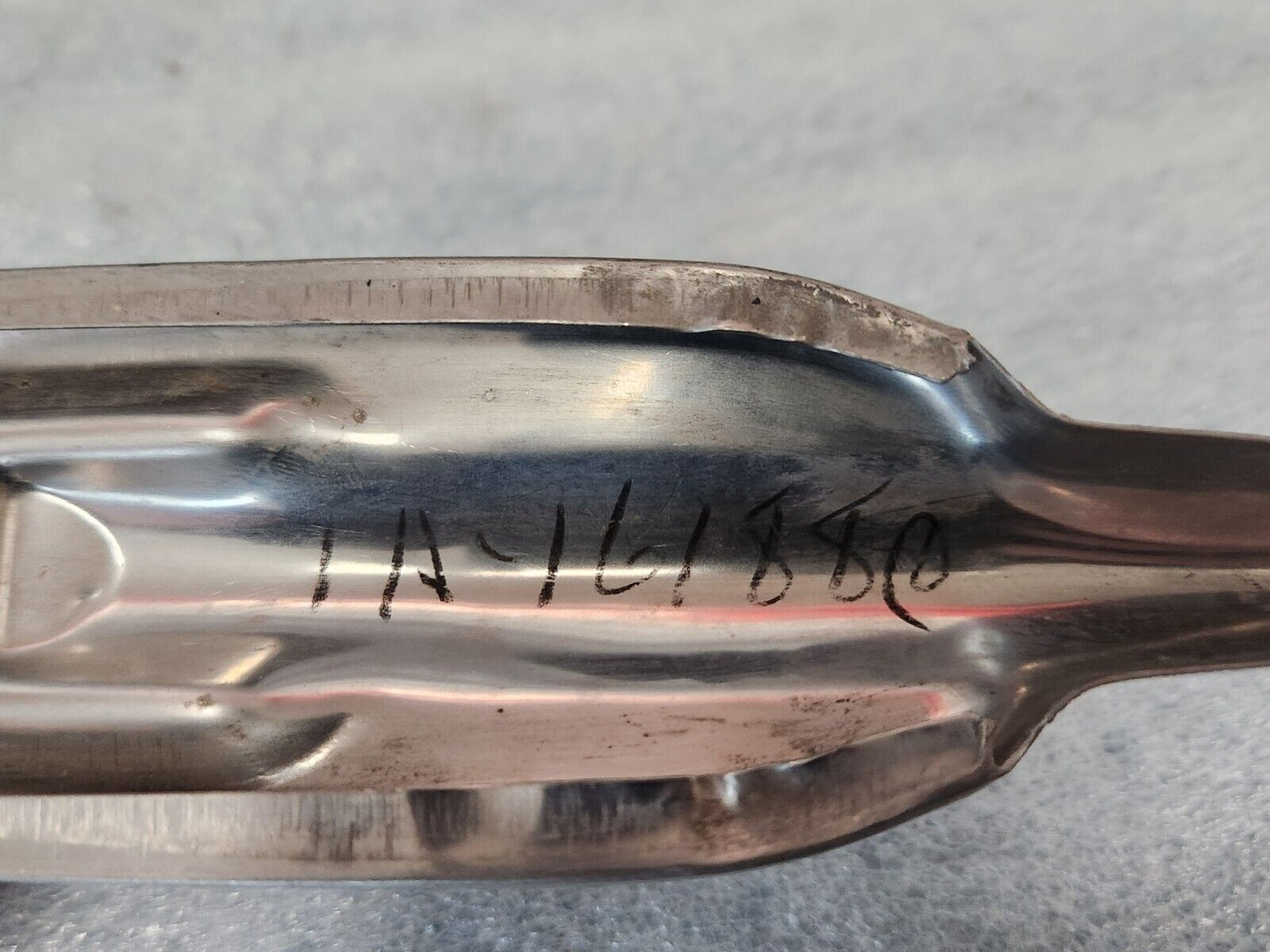 1950-1953 Ford Deluxe Right Passenger Side Fender Spear Moulding Emblem OEM