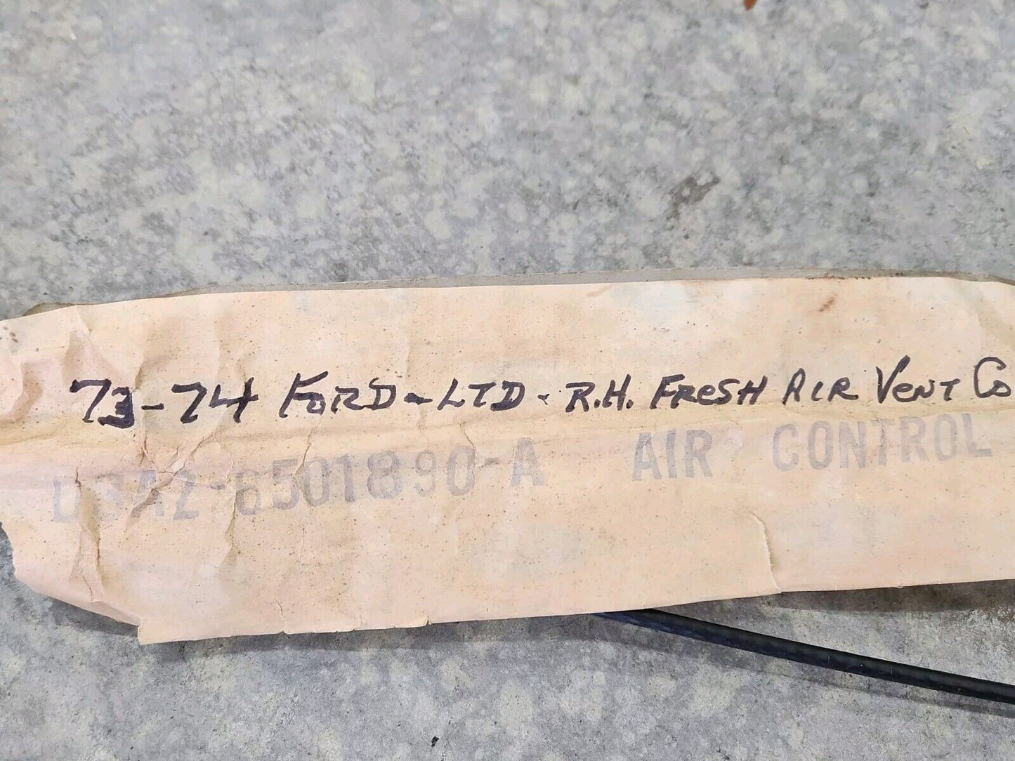 NOS 1973-1978 FORD GALAXIE LTD CUSTOM 500 COUNTRY SQUIRE FRESH AIR VENT CABLE RH