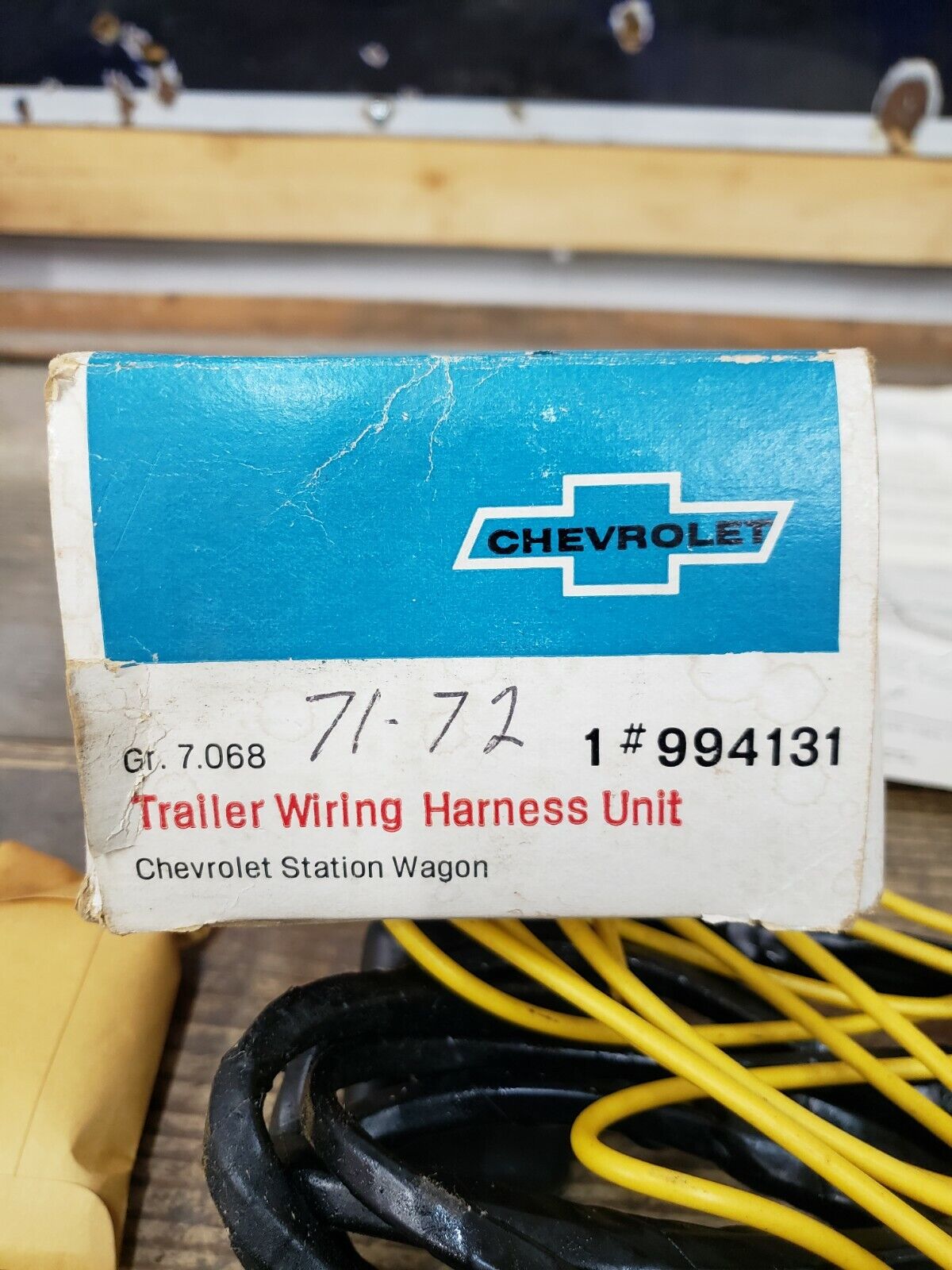 NOS 1971 1972 Chevrolet Station Wagon Accessories Trailer Wiring Harness 994131