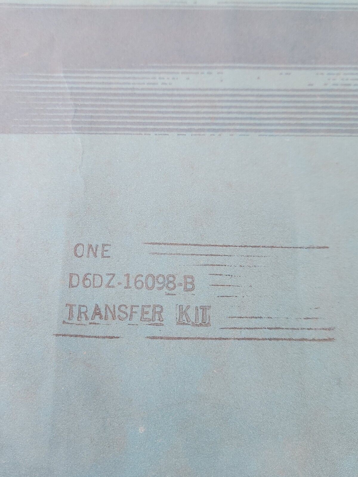 NOS OEM 1976 FORD MAVERICK RH STALLION FENDER DECAL TRANSFER D6DZ-16098-B