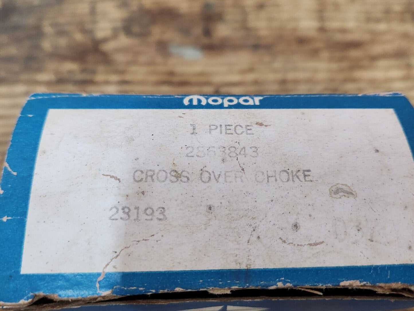 NOS OEM MOPAR 2863843 1968 1969 CHOKE CARTER 2 BBL 273 318