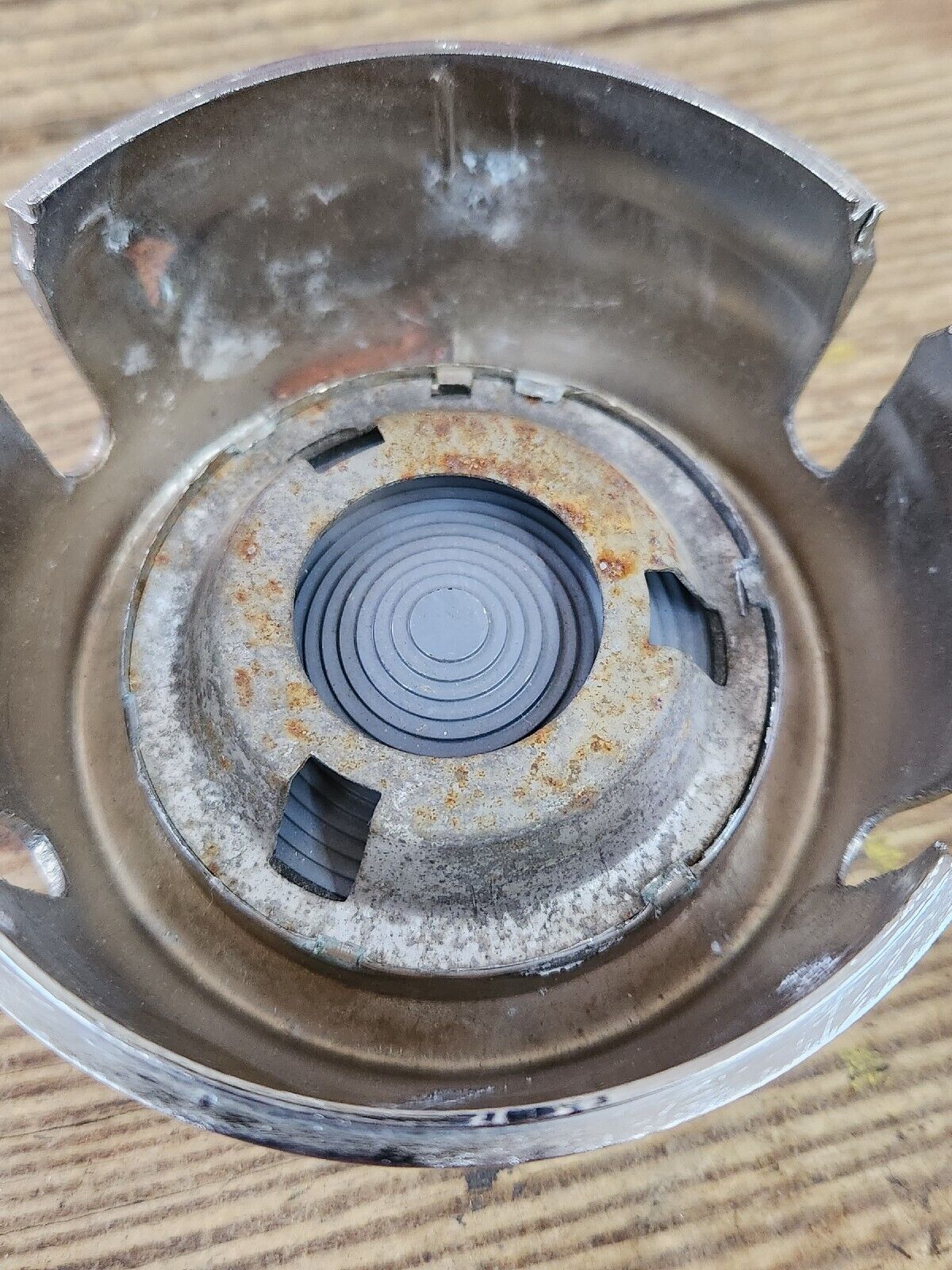 1958 Mercury Horn Cap Chrome Steering Wheel Center Button Emblem