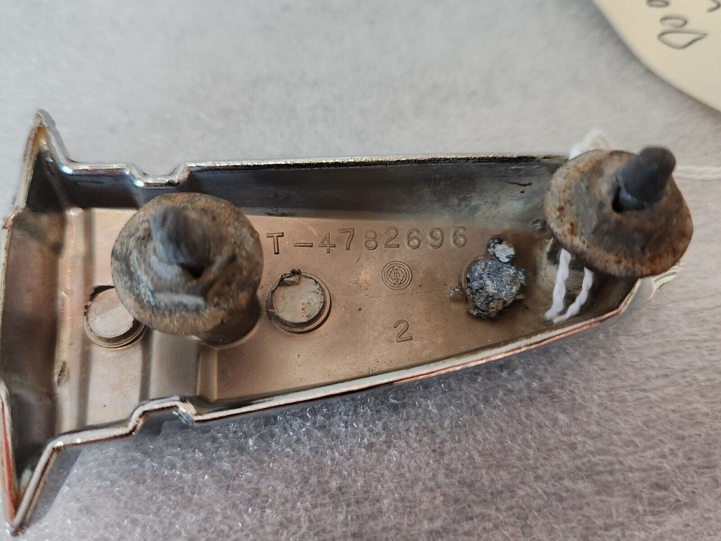 1960 Pontiac Bonneville & Ventura Fuel Door Ornament Emblem Badge OEM 4782696