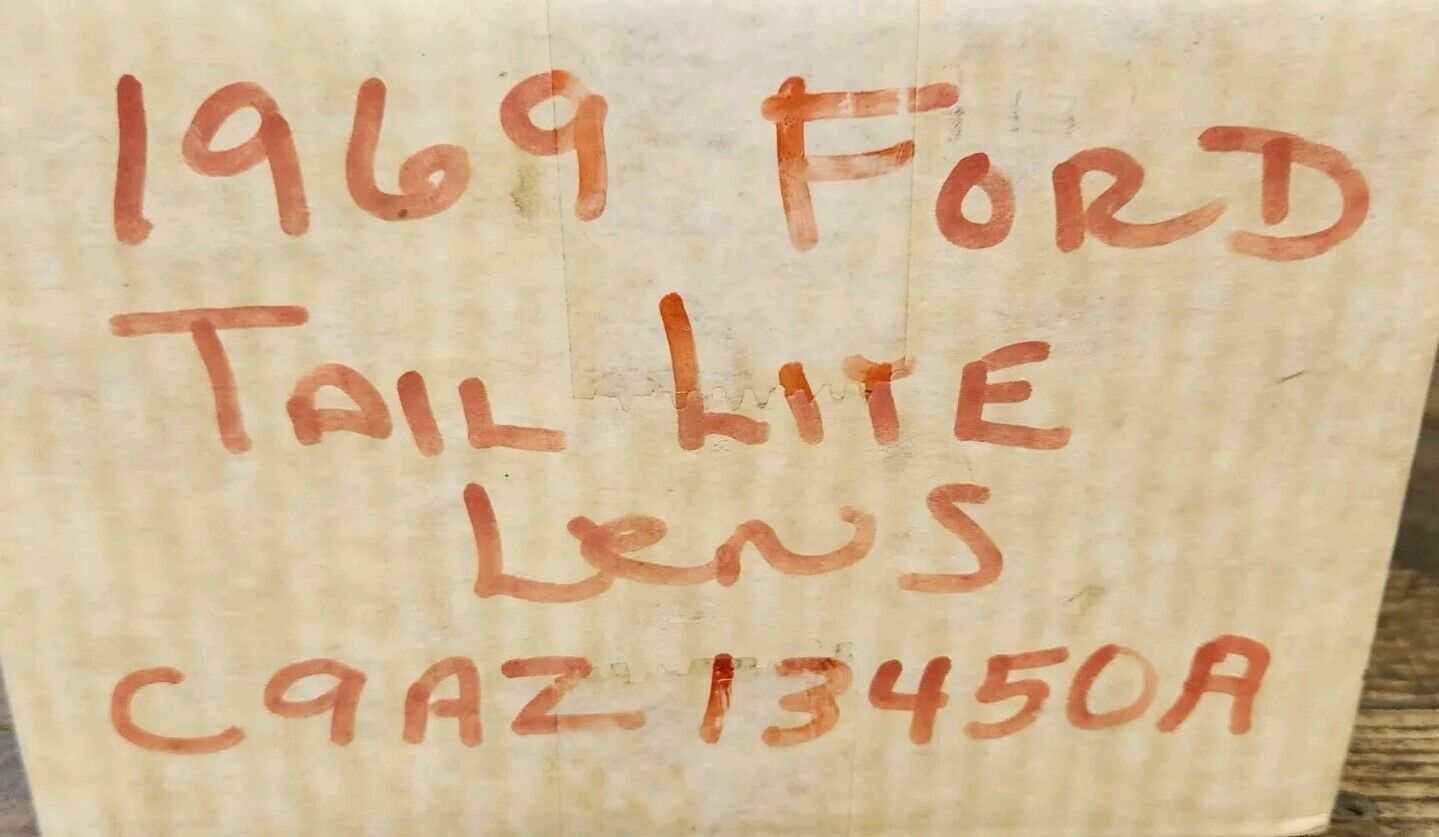 NOS OEM 1969 Ford Galaxie Tail Lamp Lens LEFT OR RIGHT SIDE C9AZ-13450-A