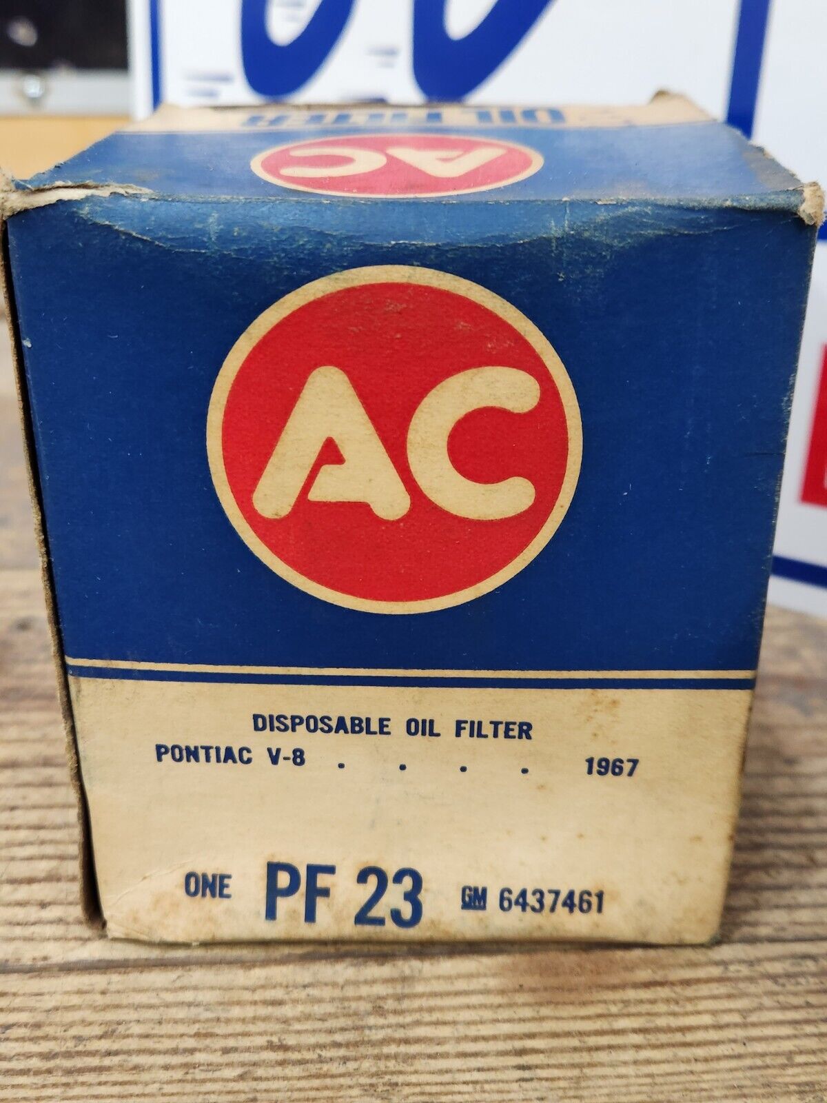 NOS OEM PF23 Oil Filter 1967 Pontiac All V8 - # 6437461 - One Year '67 FREE SHIP