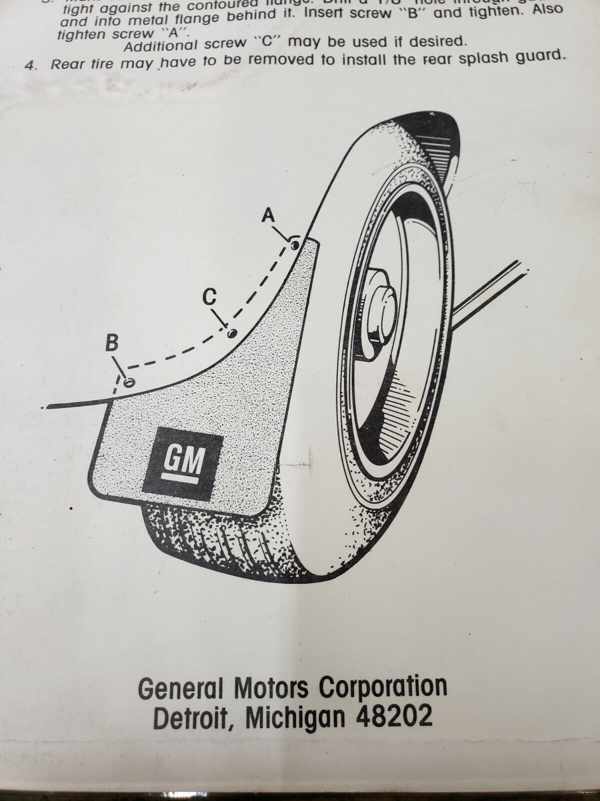 NOS Chevy Corsica Splash Guards Mud Flaps GM Goodwrench 00999737 NEW Pair