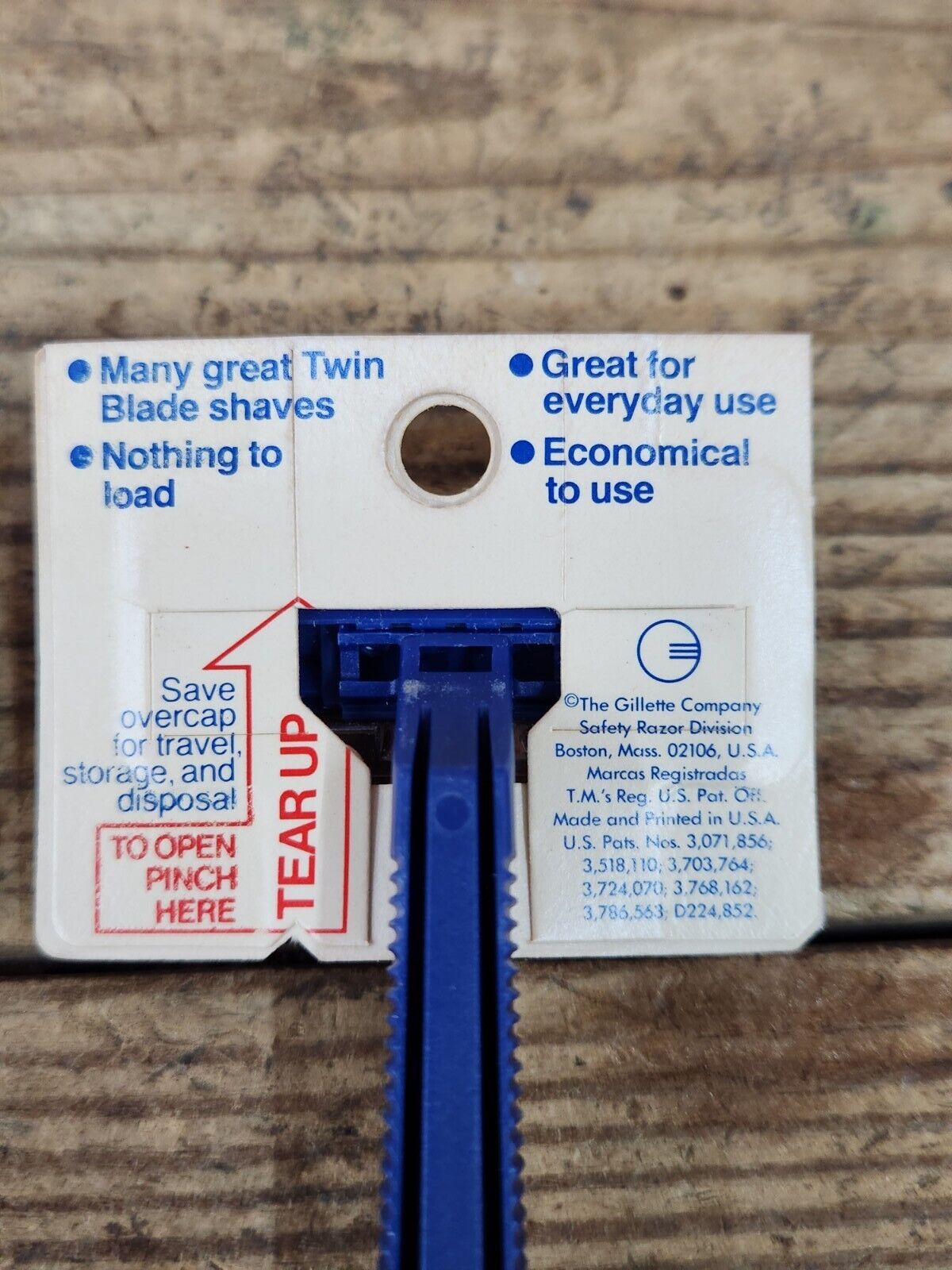 Sunoco Gas & Oil 1970s Gillette Disposable Razor Service Station NOS x 2 Display