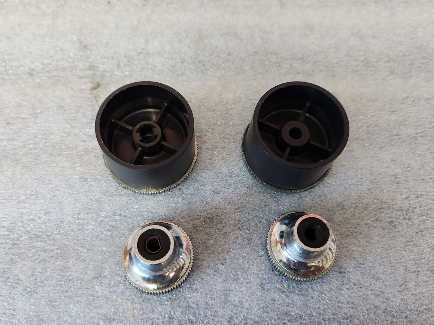 1966 Buick Radio Bezels & Knobs Set Of (4) GM OEM