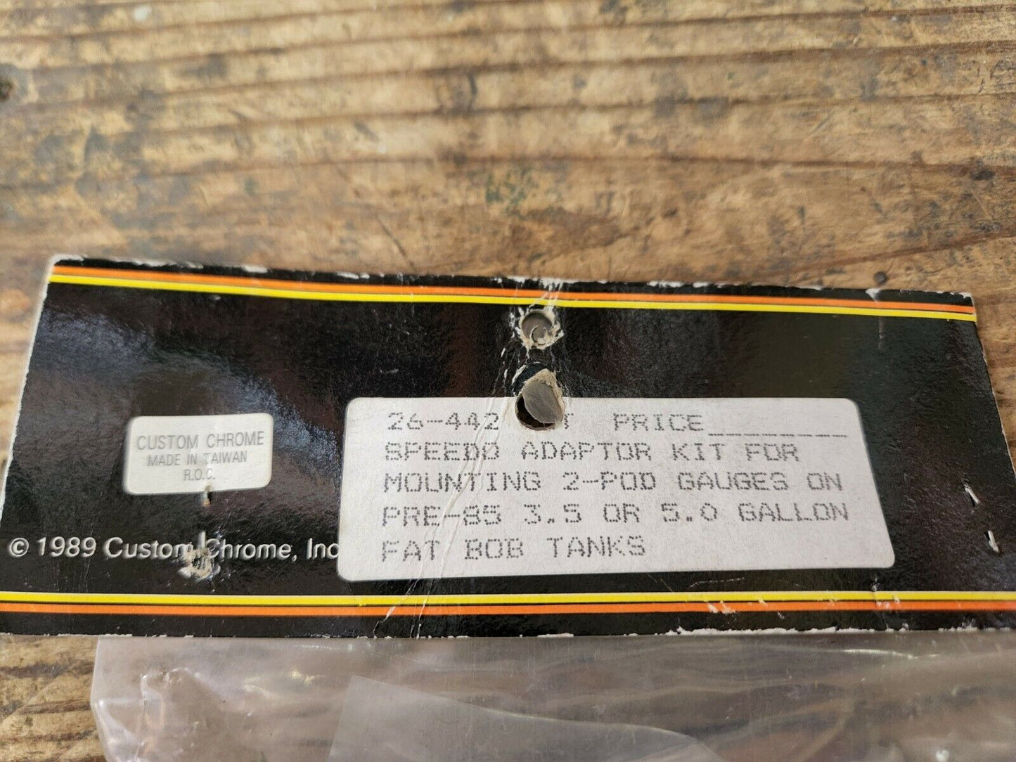 NEW PRE 1985 HARLEY DAVIDSON FAT BOB CUSTOM CHROME SPEEDO MOUNTING KIT 26-442