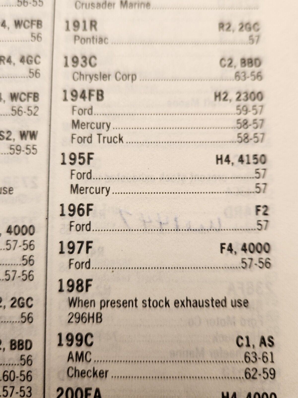 1957 FORD MOTORCRAFT F2 4 BARREL CARBURETOR REBUILD REPAIR KIT MADE IN USA ALL