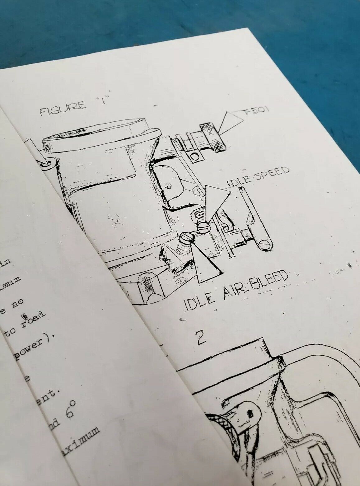 Tyce Fish Series 100 Carburetor Adjusting Instructions With Diagram HOT Rod