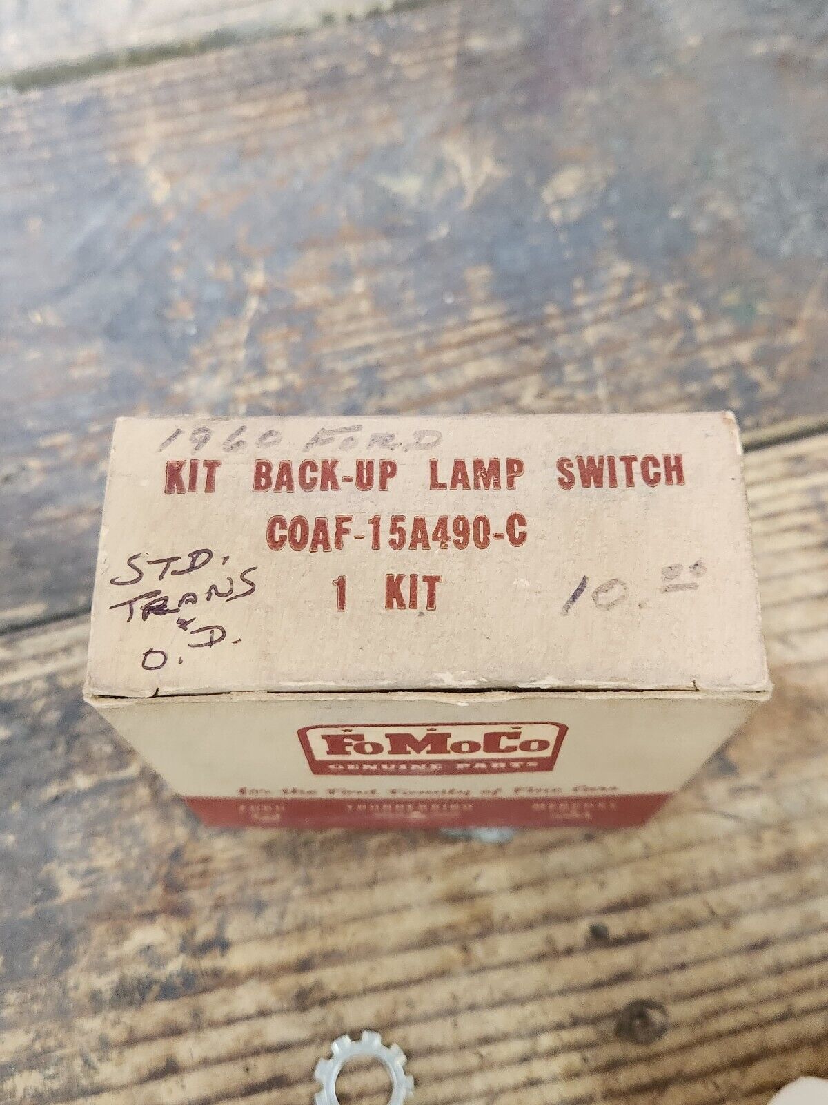 NOS OEM 1960 Ford Galaxie 500 Fairlane Back Up Lamp Switch Kit C0AF-15A490-C