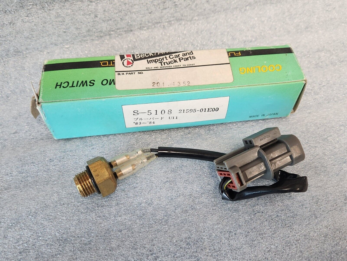 NEW NOS Cooling Fan Switch Lower for NISSAN  Beck/Arnley 201-1352 Japan