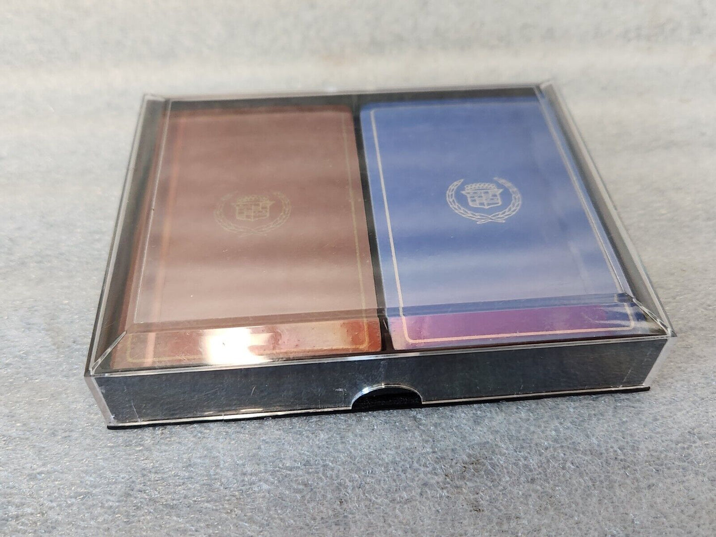 Vintage Cadillac Logo Crest Playing Cards 2 Decks New Never Opened Made USA