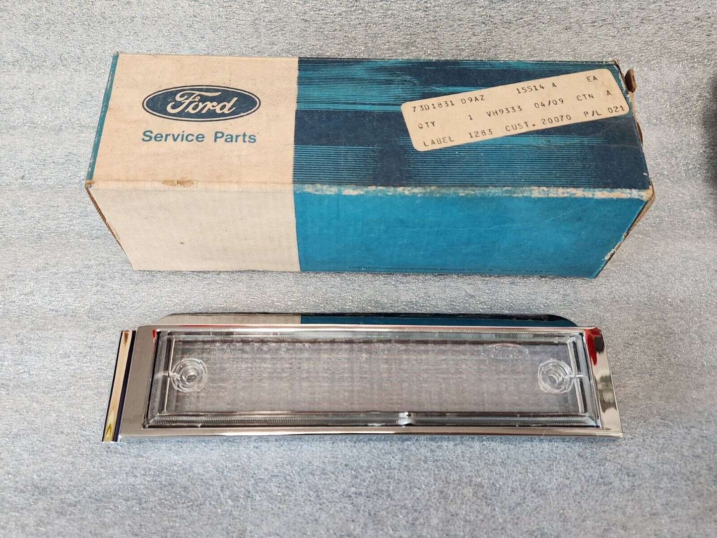 NOS OEM 1979-1987 Ford Rear Right Backup Lamp Lens LTD 2-Door D9AZ-15514-A