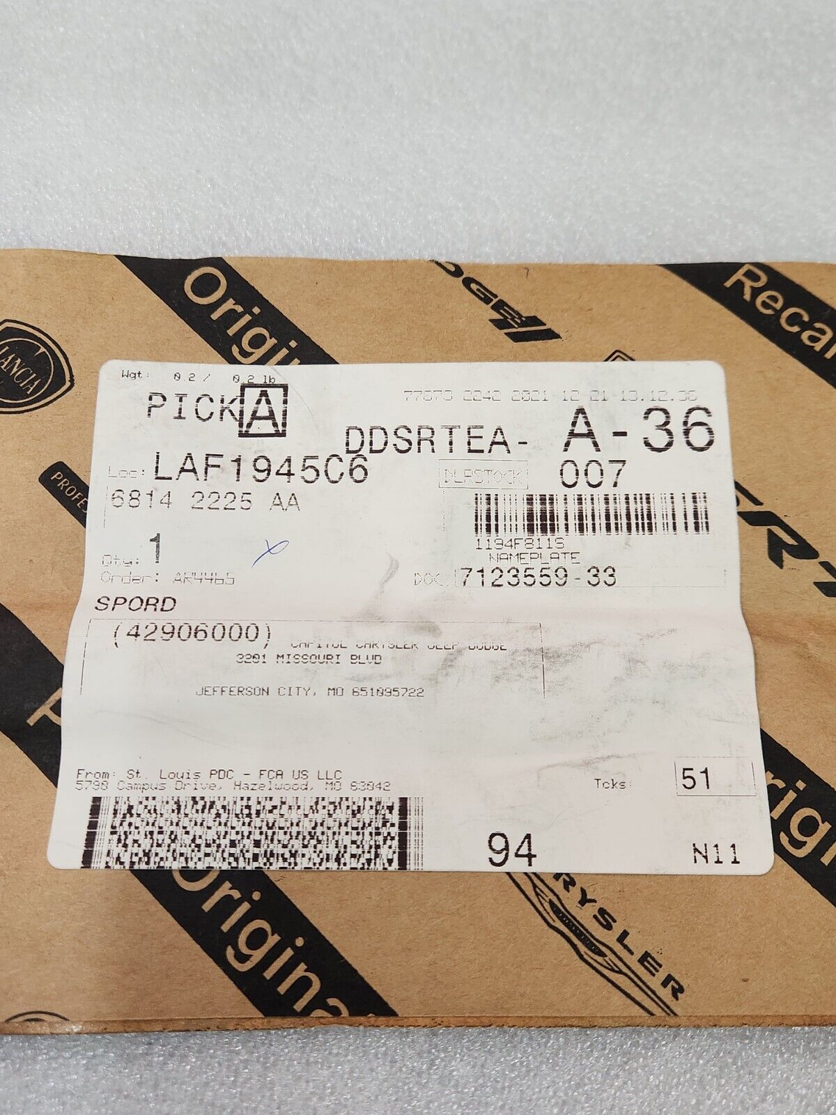 12-17 Dodge Ram 1500 2500 3500 CHROME OUTDOORSMAN EMBLEM NAMEPLATE NEW OEM MOPAR