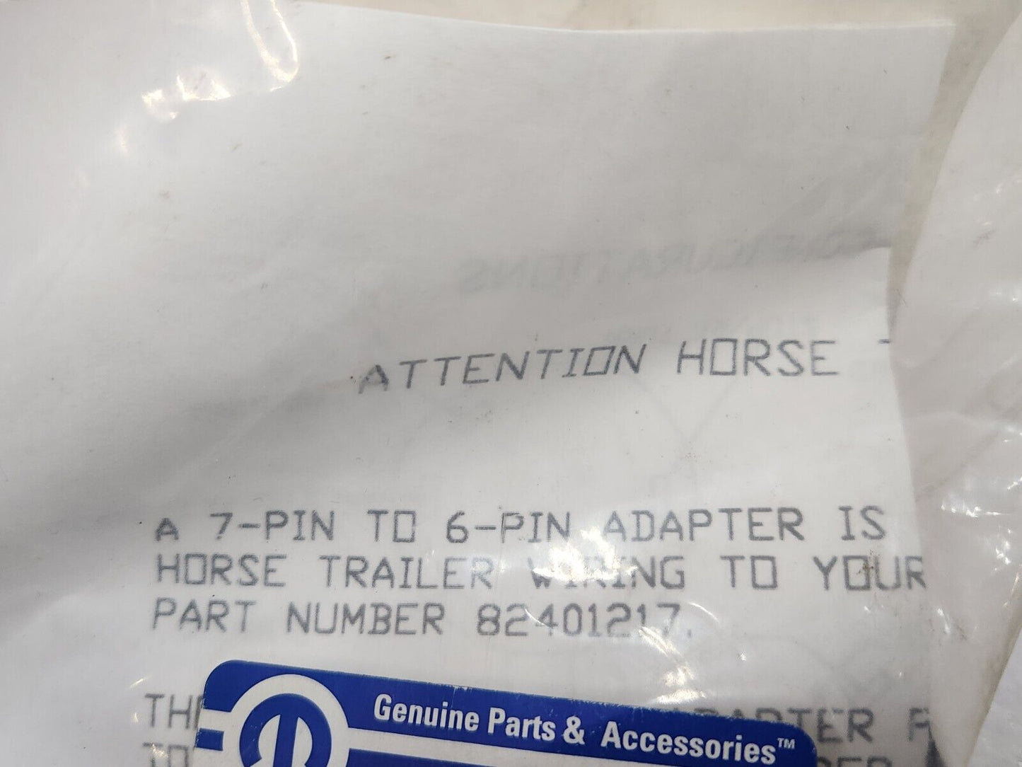 99-20 Jeep Dodge Chrysler 7 Way Round To 4 Way Flat Trail Tow Wiring Adaptor OEM