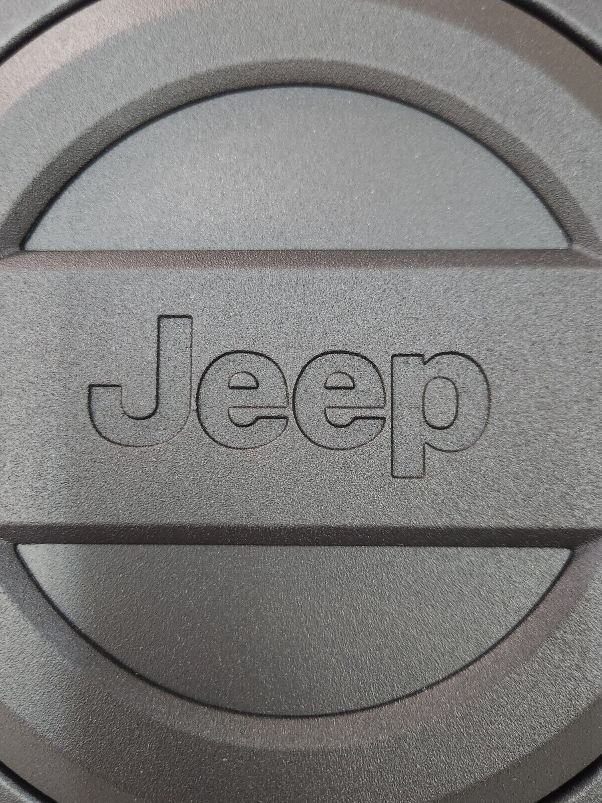 Fuel Door Black Powder coated Aluminum 2018-2024 Jeep Wrangler JL OEM 82215123AB