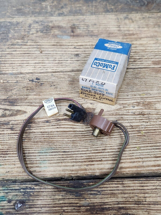 NOS OEM 1967 T-Bird Falcon 69 Mustang STEREO RADIO FADER Speaker CONTROL SWITCH