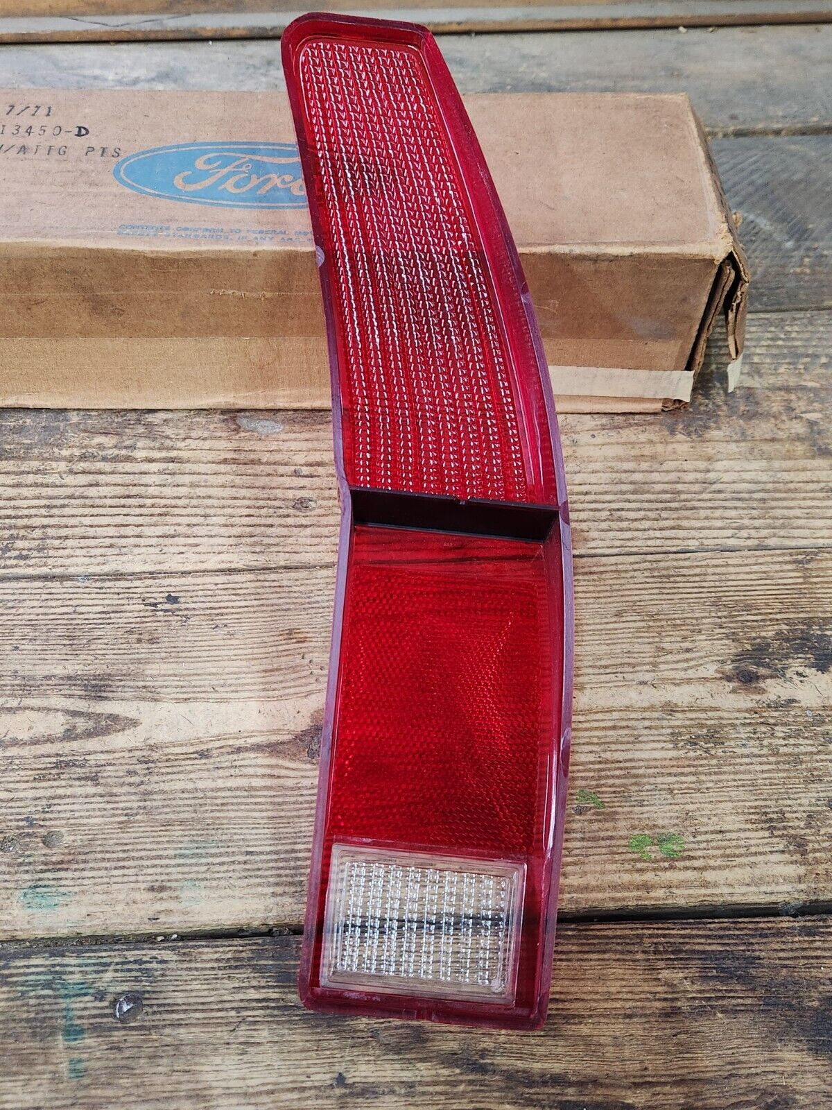 NOS OEM Ford 1972 - 1976 Ranchero Torino Wagon Left Tail Light Lens D2OZ-13450-D