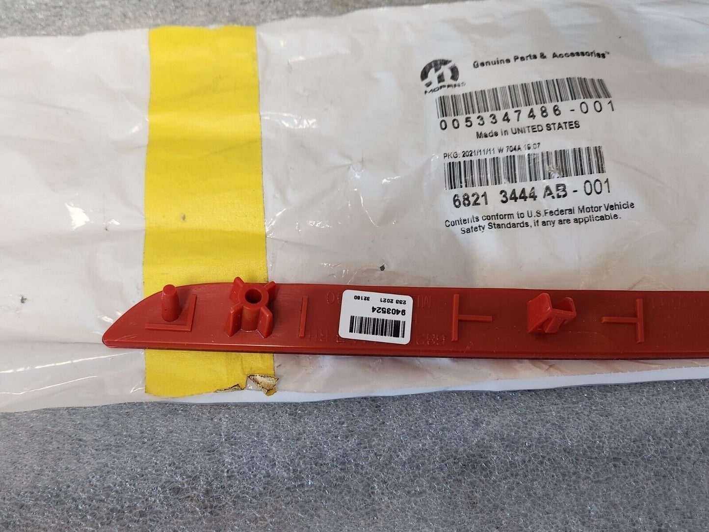NEW OEM 2015-2023 Chrysler 300 Right Rear Bumper Red Reflector Light 68213444AB