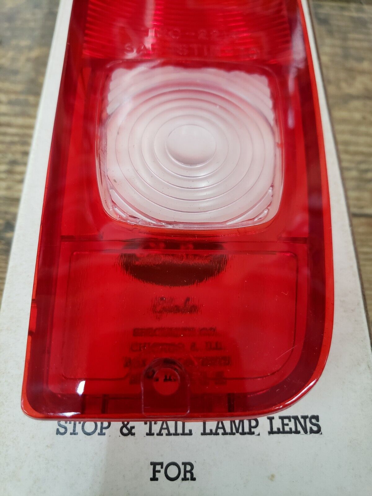 NEW 1967-77 Bronco Taillight Lens RH 1967-72 F100 F250 Styleside Ford Pickup
