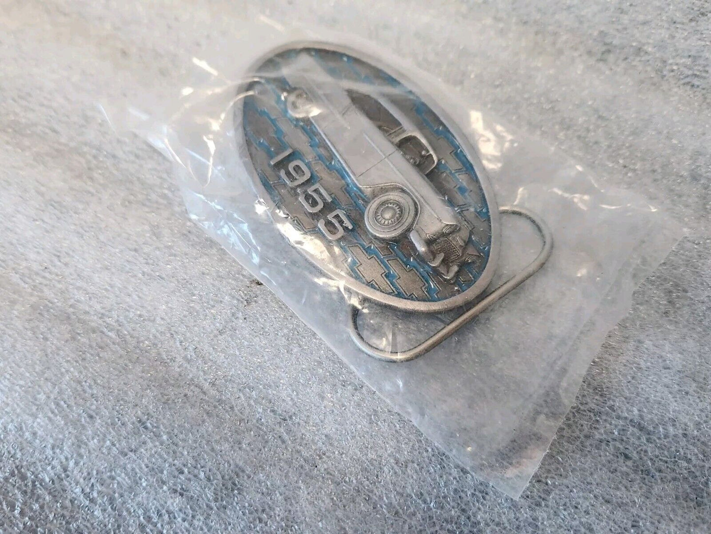 NEW VTG Bergamot Belt Buckle 1955 Chevrolet Classic Car Made in USA 1992 E-800