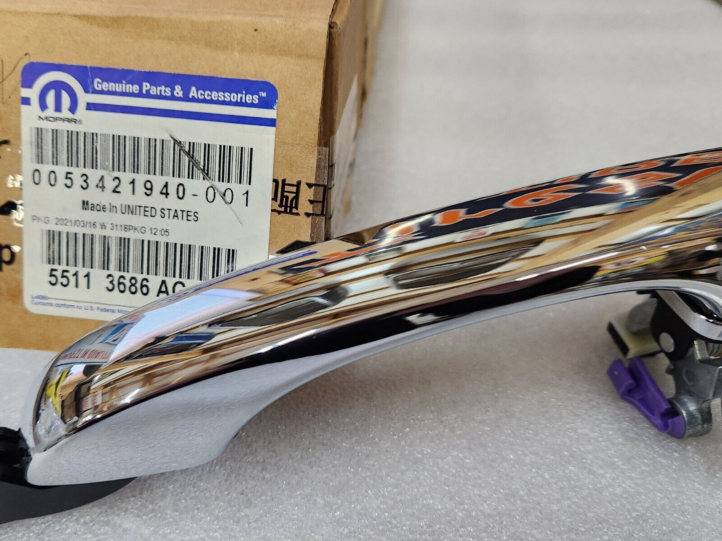 NEW OEM 2011-22 Jeep Grand Cherokee Dodge Durango Right Outer Chrome Door Handle