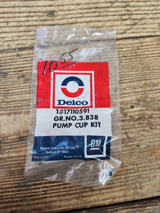 NOS OEM AC DELCO ROCHESTER CARBURETOR PUMP CUP KIT Heavy duty 1982 GM 17110591