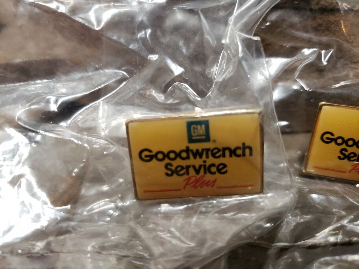 NOS Pair GM Goodwrench Service Plus Hat Pin Lapel NEW Collectors Free Shipping