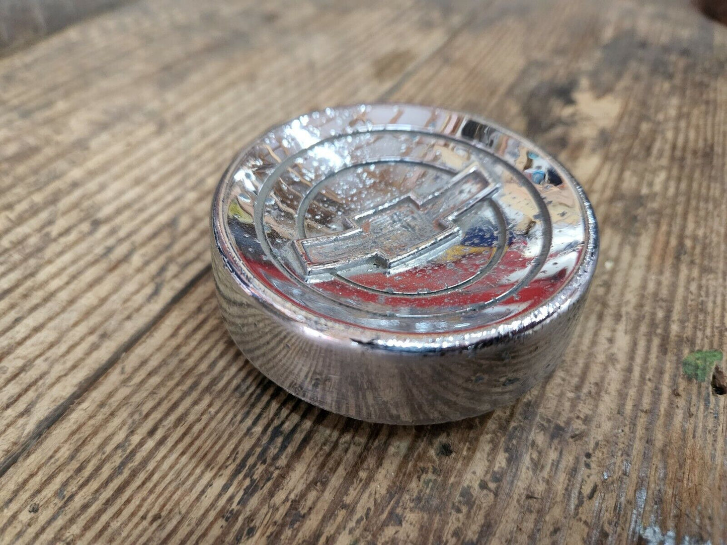 1960-1966 Chevy Pickup Truck Truck Steering Wheel Horn Button Cap Cover OEM