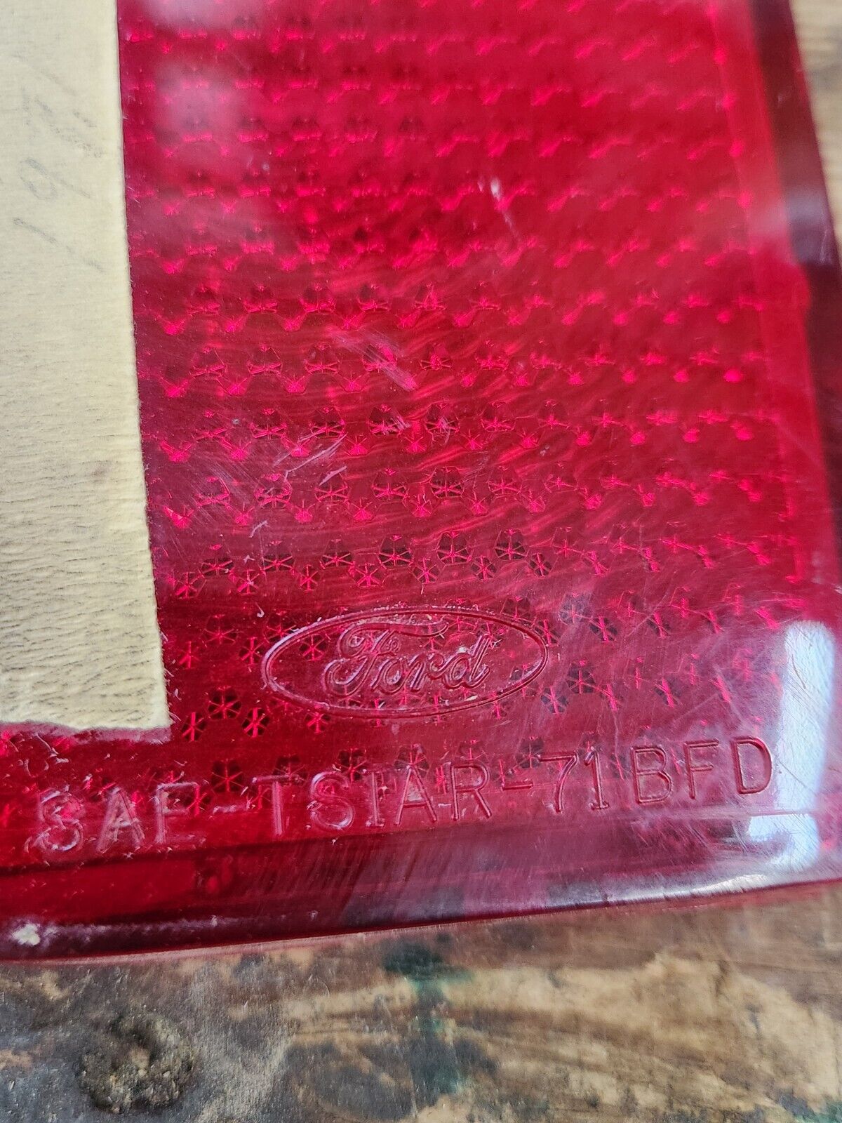 Ford LTD & Country Squire Wagon 1971-72 Tail Light Lens Assembly Left Side