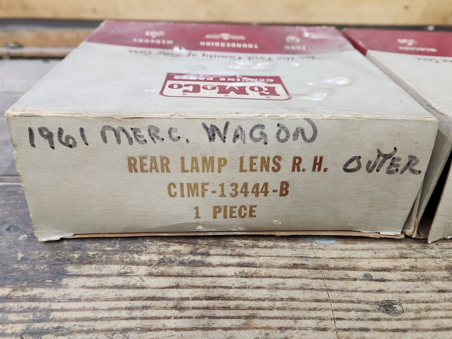 NOS 1961 Mercury Commuter Colony Park Wagon R&L PAIR REAR TAIL LIGHT LAMP LENSES