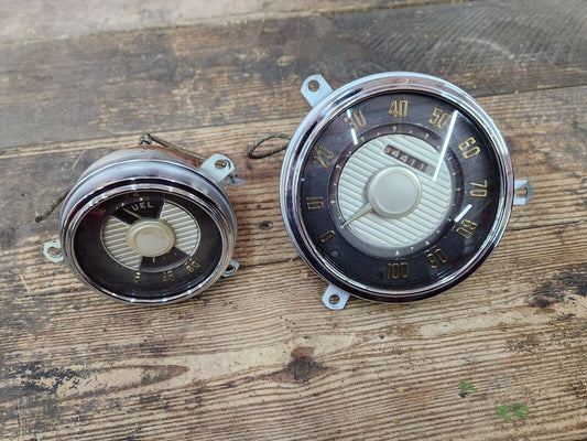 1951 1952 Desoto Speedometer & Fuel / Oil Gauge Gauges Combo OEM