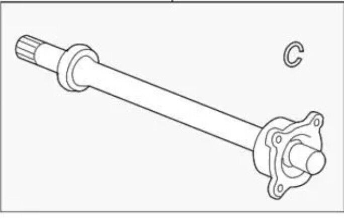 NEW Genuine GM 2007-2017 GMC Chevy Front Wheel Drive Intermediate Shaft 20899365