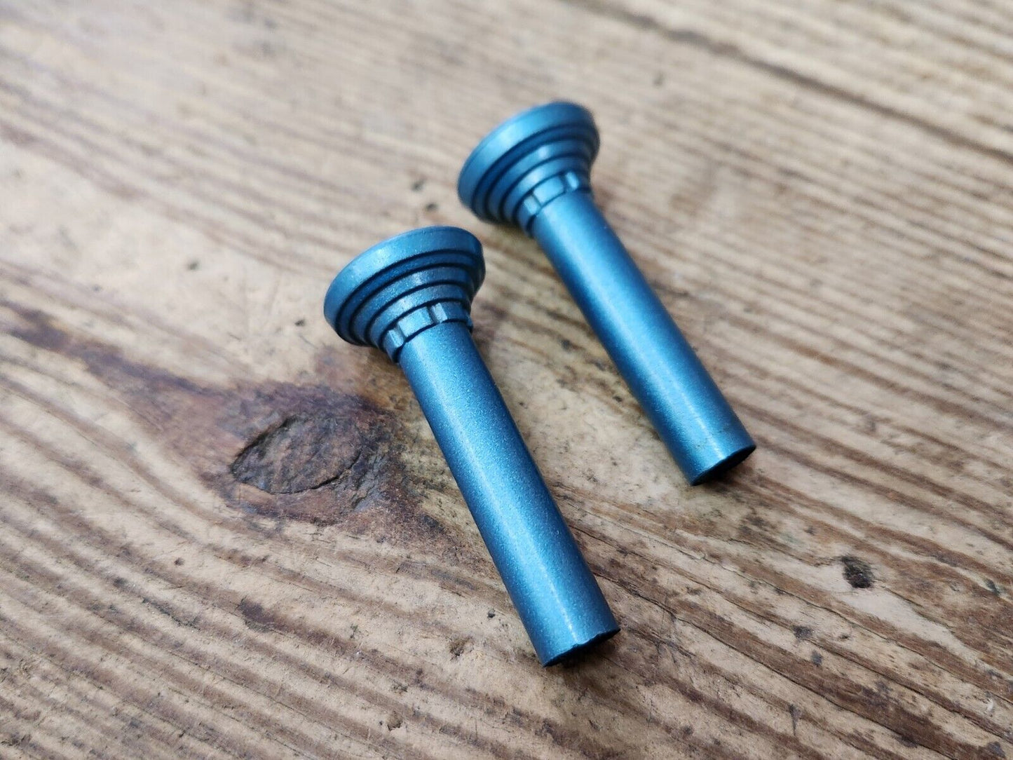 1960's Buick Olds Pontiac Chevy Cadillac Blue Door Panel Lock Stem Pull Knobs GM