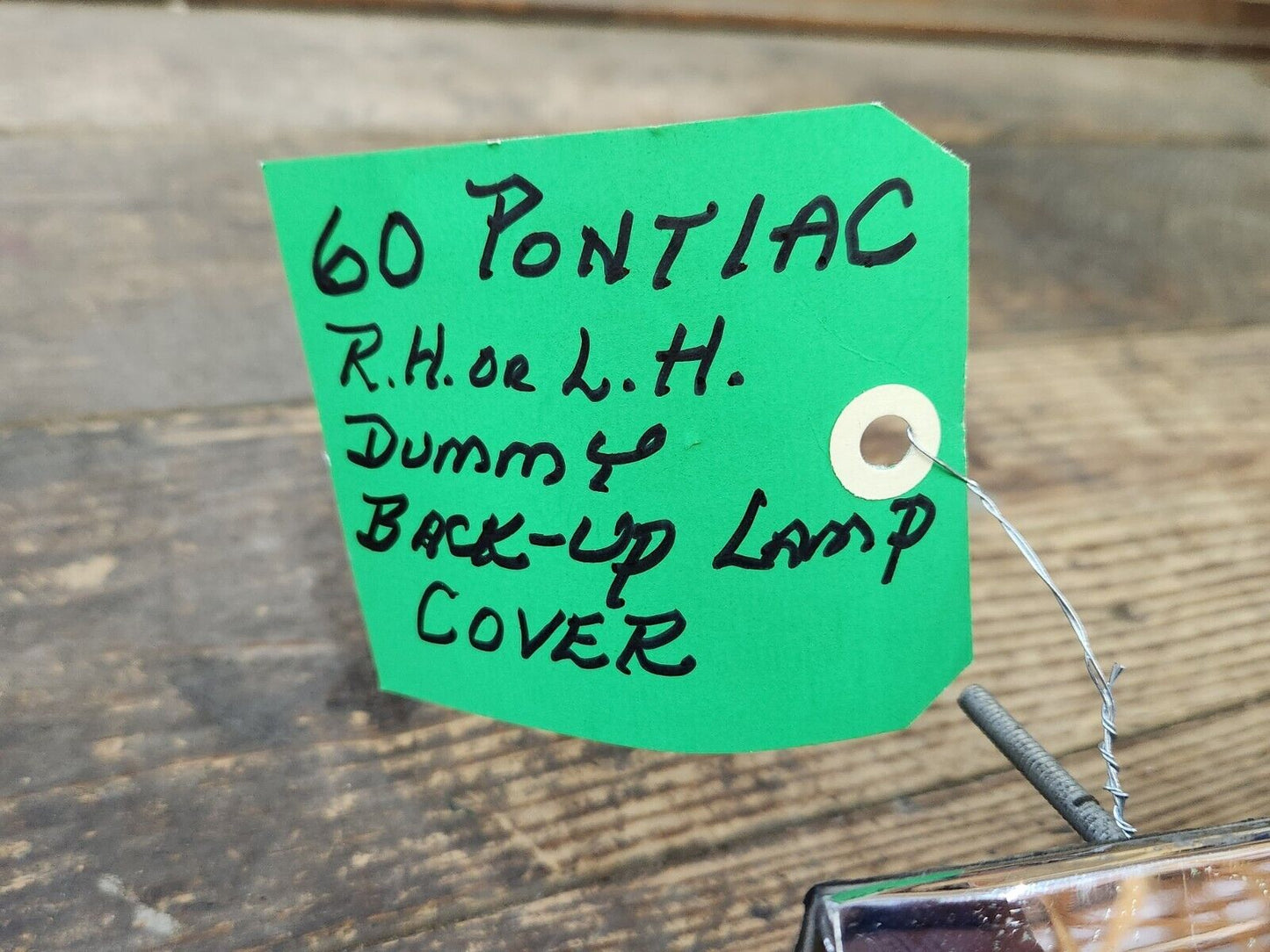 1960 PONTIAC BACK UP LAMP Delete Cover Bonneville Ventura ALL EXCEPT WAGON