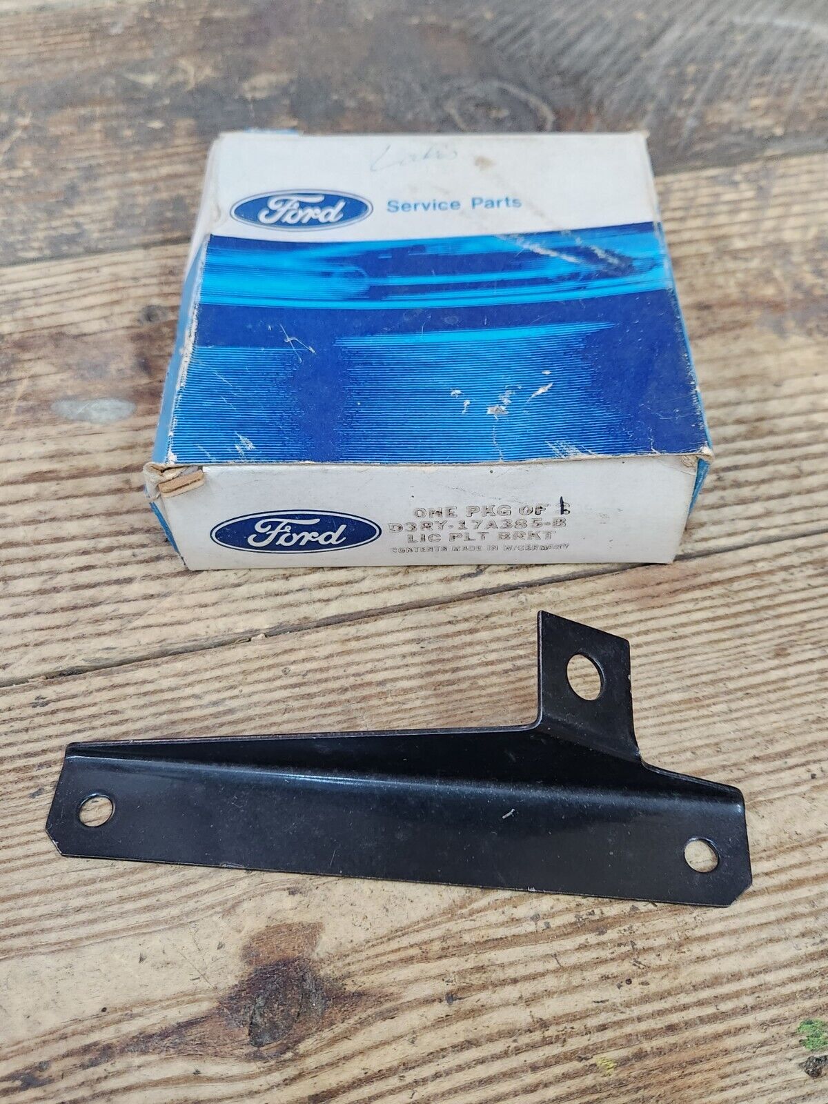 NOS OEM 1973 Mercury Capri License Plate Bracket D3RY-17A385-B