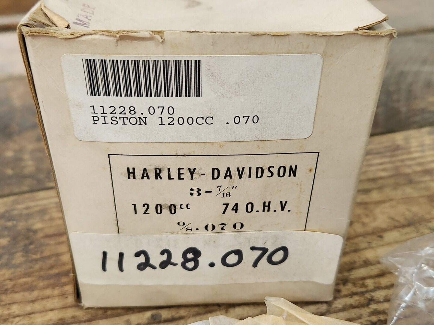 New 1941-up Harley 74" Knucklehead Panhead Shovelhead Piston Kit +.070 OS Japan
