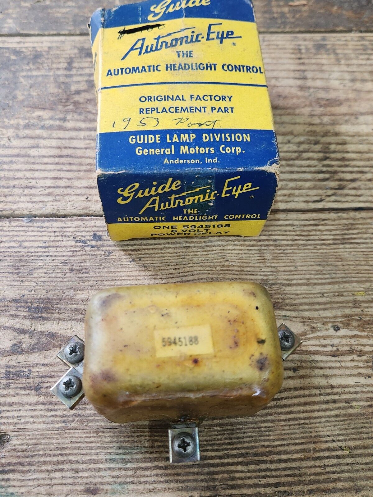 NOS 1953 1954 Chevy Pontiac Cadillac Autronic Eye Headlight Dimmer Relay 5945188