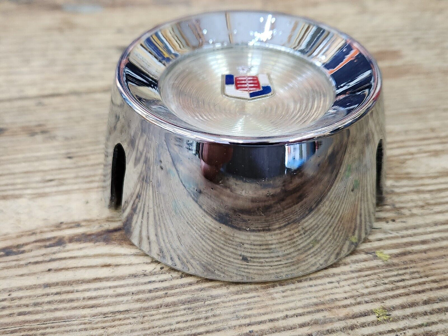 1958 Mercury Horn Cap Chrome Steering Wheel Center Button Emblem