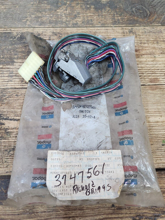 NOS OEM MOPAR 2 Speed Wiper Switch 1979 1980 Chrysler Plymouth Dodge Car 3747561