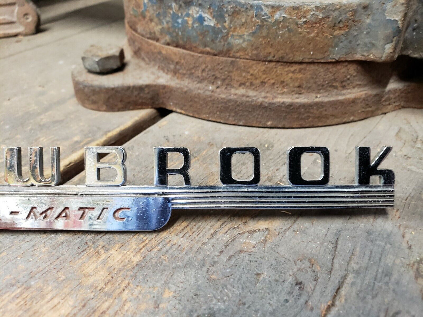 1949-1952 Dodge Meadowbrook Fender Script Emblem Badge #1434648 OEM MoPaR