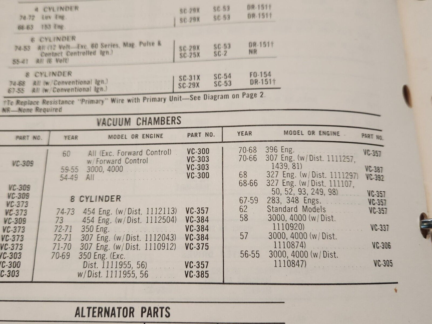 NORS Chevy 1958-74 Points Distributor Vacuum Advance Diaphragm Control GM