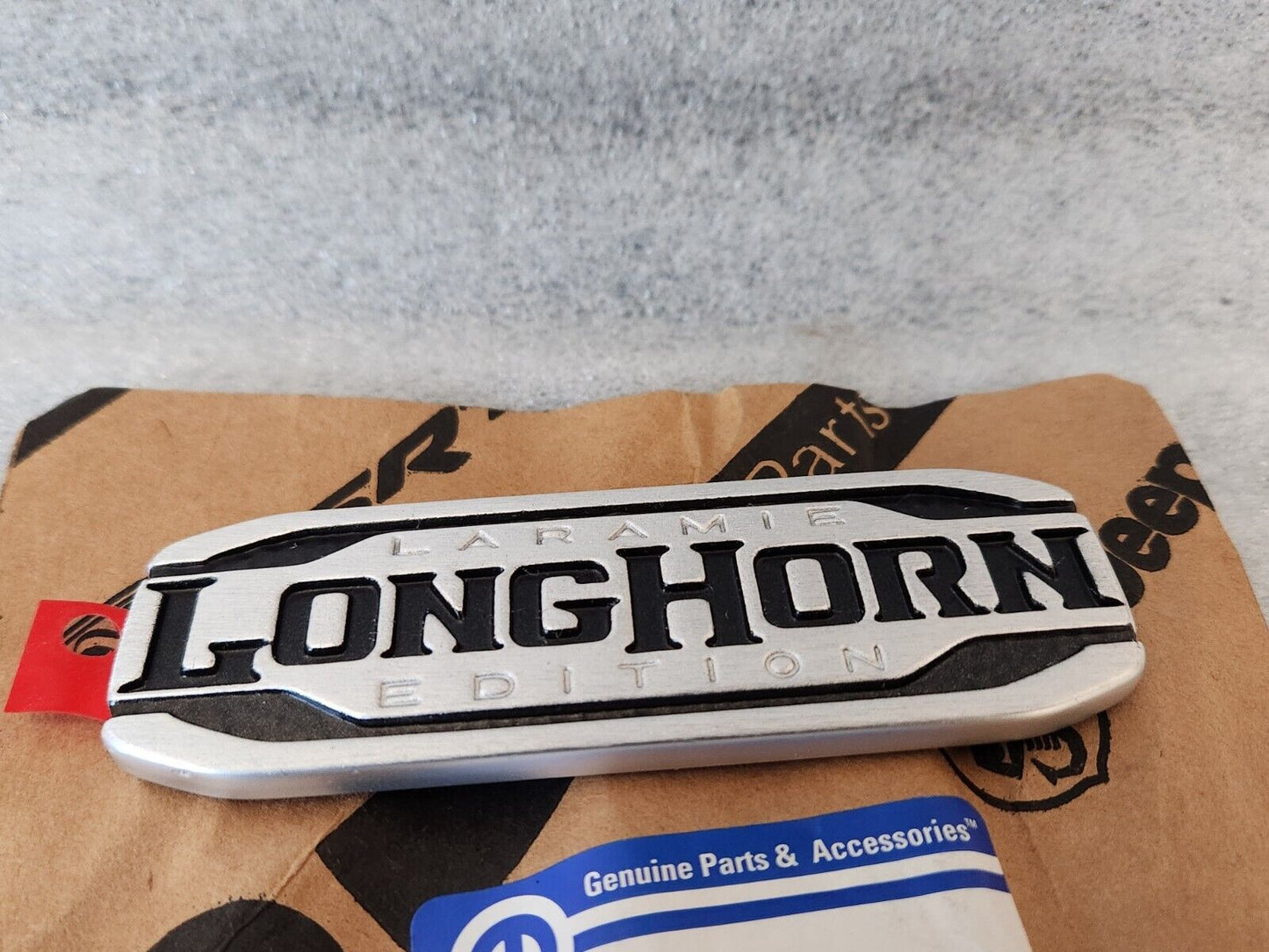 19-20 RAM LARAMIE LONGHORN EMBLEM NAMEPLATE BADGE LH OR RH DOOR MOPAR 68310060AA