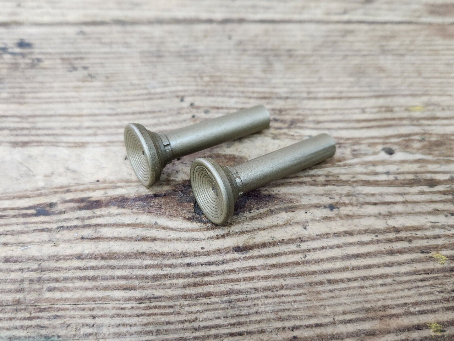 1960's Buick Olds Pontiac Chevy Cadillac Gold Door Panel Lock Stem Pull Knobs GM