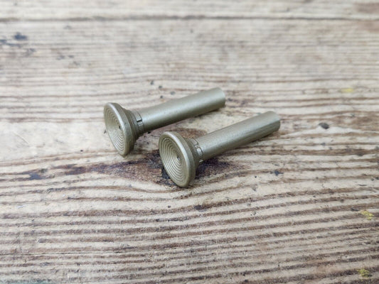 1960's Buick Olds Pontiac Chevy Cadillac Gold Door Panel Lock Stem Pull Knobs GM